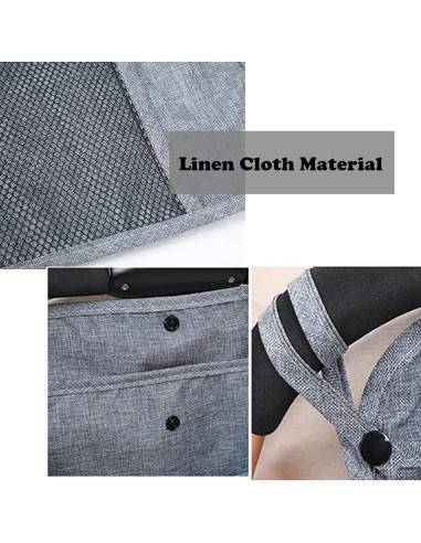 Bolsa Colgante para Cochecito Dogxiong 34x30 cm Gris