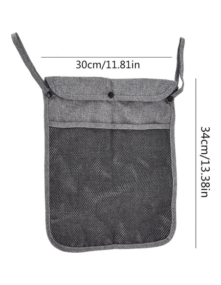 Bolsa Colgante para Cochecito Dogxiong 34x30 cm Gris