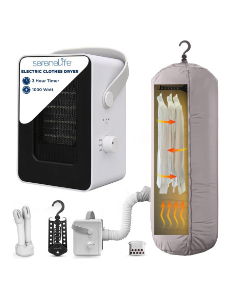 Secador Portátil Multifuncional SereneLife SLWTS23216.5 1000W