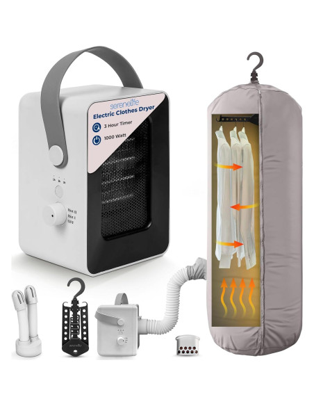 Secador Portátil Multifuncional SereneLife SLWTS23216.5 1000W