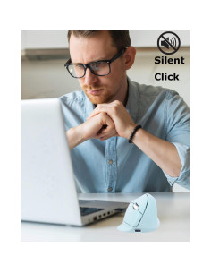 Ratón Inalámbrico Ergonómico SHARE SUNSHINE Azul Silencioso 2