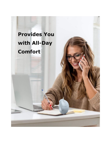 Ratón Inalámbrico Ergonómico SHARE SUNSHINE Azul Silencioso