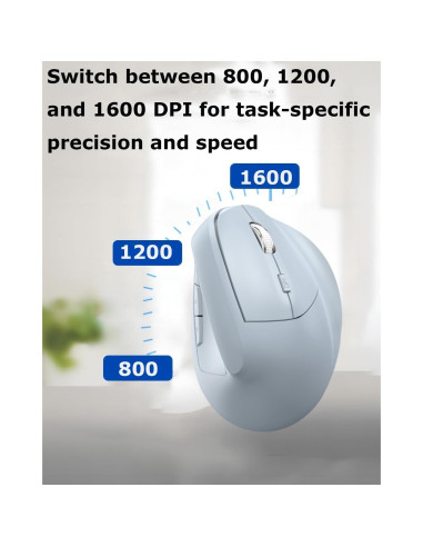 Ratón Inalámbrico Ergonómico SHARE SUNSHINE Azul Silencioso