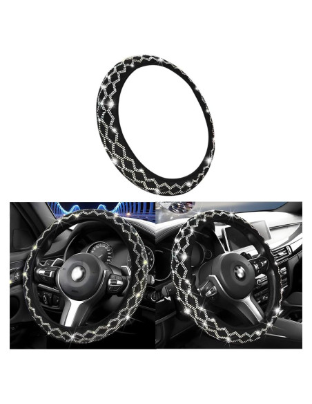 Funda de Volante AUCELI Brillante 15 Pulgadas Antideslizante