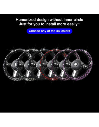 Funda de Volante AUCELI Brillante 15 Pulgadas Antideslizante