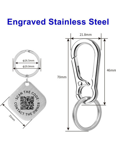 Etiqueta de Llavero QR Inteligente PIKEEPER - Recupera tus Llaves