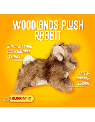 Juguete de Peluche para Perro RUFFIN' IT Conejo 12cm