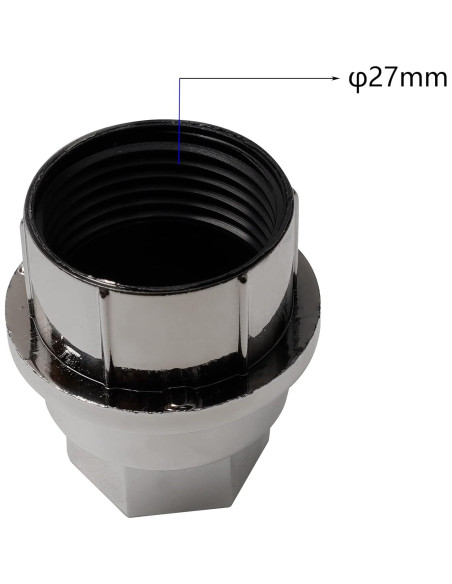 Cubiertas de Tuerca de Rueda REAMS 24 Pcs Plateadas 22mm