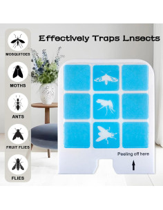 22 Tarjetas de Pegamento Kuxinage para Trampas de Insectos 2