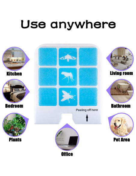 22 Tarjetas de Pegamento Kuxinage para Trampas de Insectos