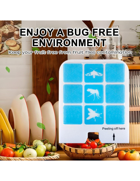 22 Tarjetas de Pegamento Kuxinage para Trampas de Insectos