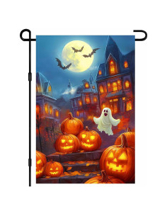Bandera de Jardín Halloween BlissYard 30x45 cm Doble Cara