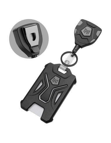 Soporte Retráctil para Insignias MNGARISTA Negro 80 cm 0.25 kg