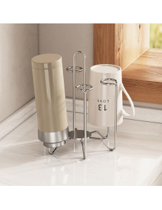 Soporte para Secar Tazas Chemlliy Acero Inoxidable 6 Tazas 2
