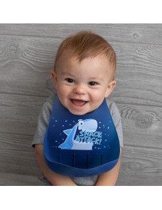 Conjunto de 3 Baberos de Silicona para Niños SC107 2