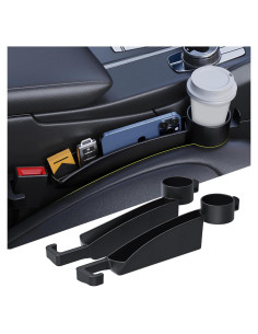 Relleno Espacio Asientos Coche DDTPDE 2 Piezas Negro