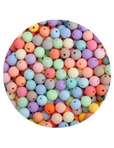 Perlas Acrílicas Redondas 6MM Colores Mezclados Mate BONNY BOXX