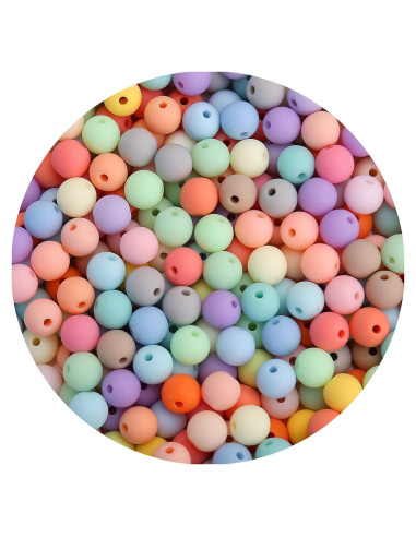 Perlas Acrílicas Redondas 6MM Colores Mezclados Mate BONNY BOXX