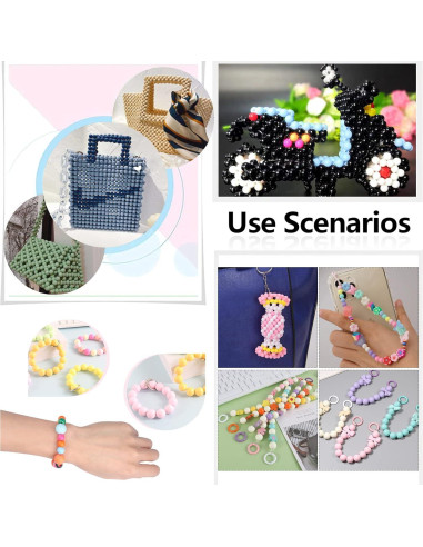 Perlas Acrílicas Redondas 6MM Colores Mezclados Mate BONNY BOXX