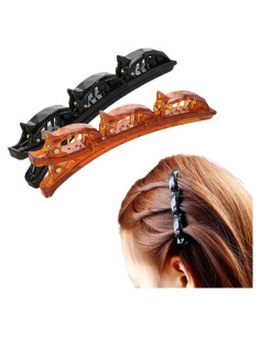 Clips de Cabello Trenzados Labriciyon - 2 Pcs, Pico de Pato