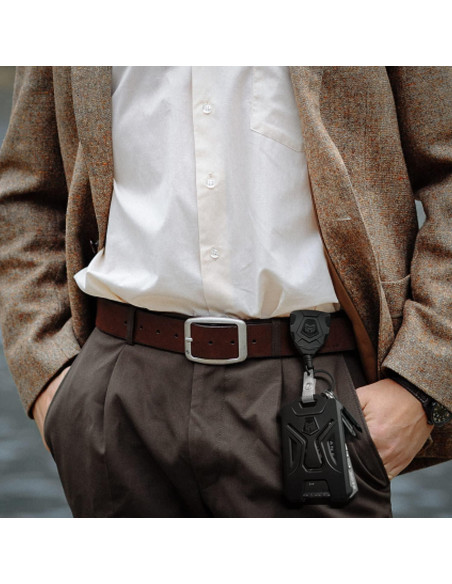 Soporte Retráctil para Insignias MNGARISTA Negro 80 cm 0.25 kg