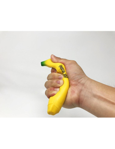 Banana Antiestrés Citadel Black 17.78 cm de Goma TPR