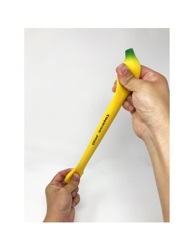 Banana Antiestrés Citadel Black 17.78 cm de Goma TPR