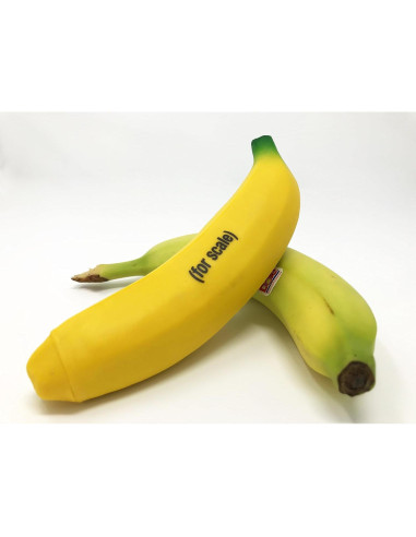 Banana Antiestrés Citadel Black 17.78 cm de Goma TPR