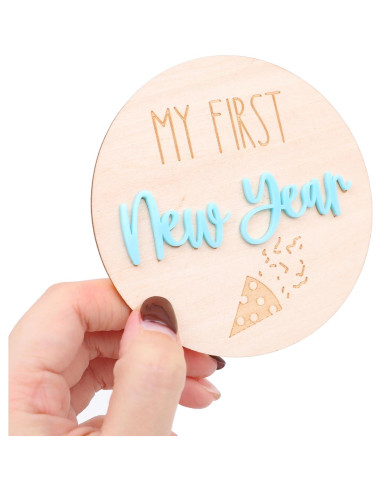 10 Discos de Madera para Primeras Fiestas WAOUH - Recuerdos