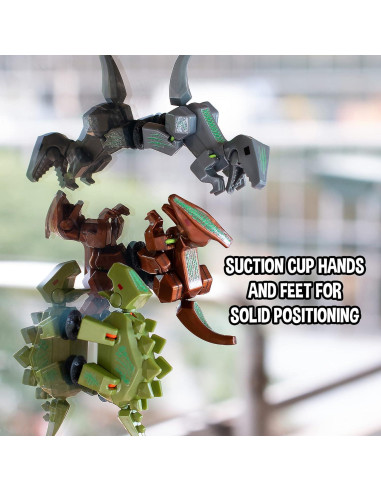 Paquete de 7 Huevos Dinos Brillantes Zing Stikbot - Animación Stop Motion