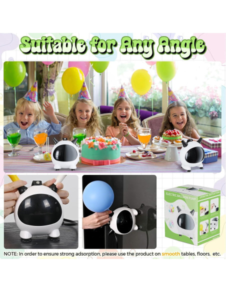 Bomba de Globo Eléctrica Togvu 600W Portátil con 2 Boquillas