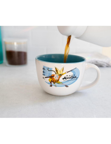 Taza de sopa cerámica Silver Buffalo Avatar Aang 710 ml
