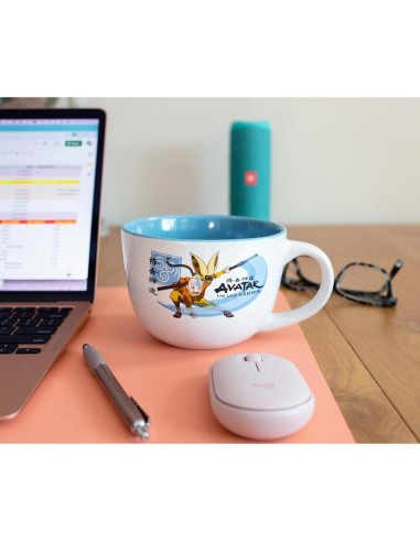 Taza de sopa cerámica Silver Buffalo Avatar Aang 710 ml
