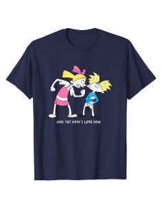 Camiseta Hey Arnold! Helga y Arnold Romance - Unisex