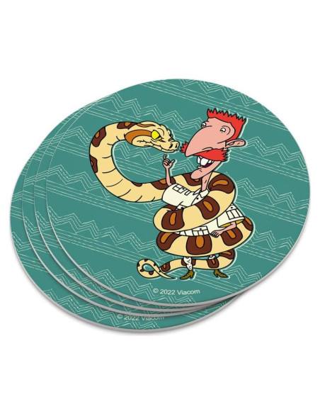 Juego de Posavasos Cuadrados Los Thornberrys Salvajes - 4 Piezas