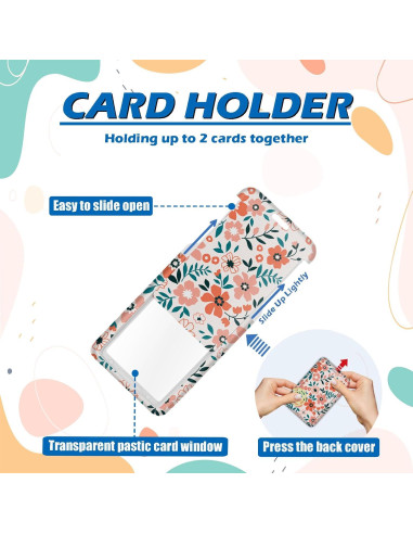 Porta Credencial Retráctil Boutilon Rosa Flor con Cordón 52 cm