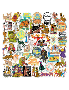 Calcomanías Variadas Scooby Doo! - Pack de 50 - Vinilo Premium