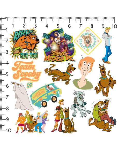 Calcomanías Variadas Scooby Doo! - Pack de 50 - Vinilo Premium