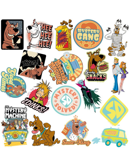 Calcomanías Variadas Scooby Doo! - Pack de 50 - Vinilo Premium