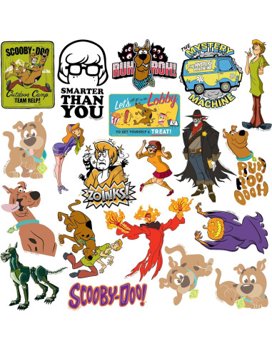 Calcomanías Variadas Scooby Doo! - Pack de 50 - Vinilo Premium