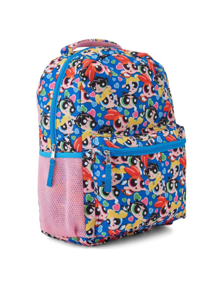 Mochila Escolar Powerpuff Girls Rosa 40.6x30.5x12.7cm