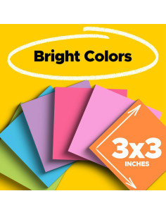 Notas Post-it Super Sticky 3x3" 24 Bloc Multicolor Autobús 2