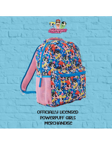 Mochila Escolar Powerpuff Girls Rosa 40.6x30.5x12.7cm