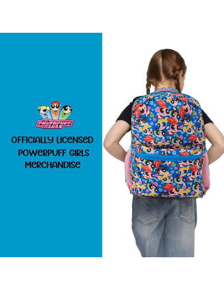 Mochila Escolar Powerpuff Girls Rosa 40.6x30.5x12.7cm