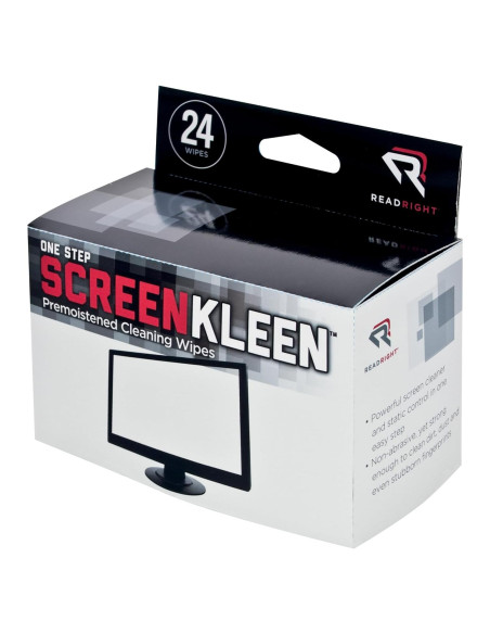 Toallitas Limpiadoras de Pantallas Read Right RR1209 - 24 Unidades