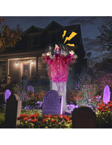 Zombie Animatrónico 1.68 m AW con Ojos Brillantes y Sonido