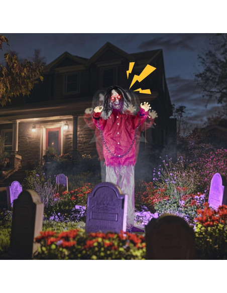 Zombie Animatrónico 1.68 m AW con Ojos Brillantes y Sonido