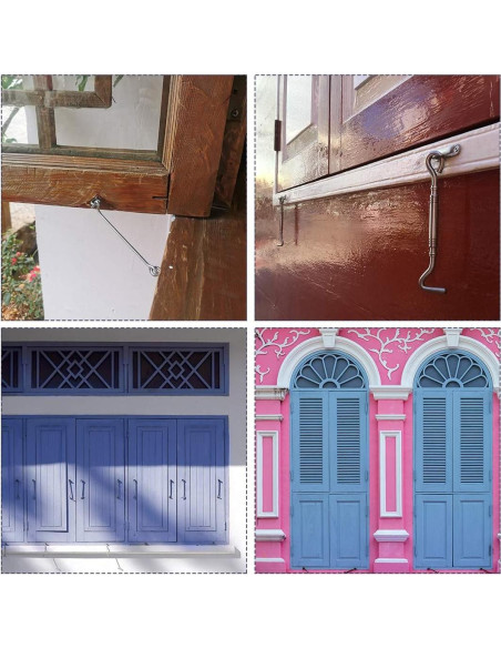 Gancho de Ojo de Cabina uxcell 100x32mm para Puertas y Ventanas