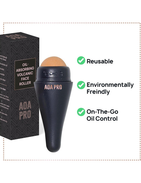Rodillo Facial AOA Studio de Piedra Volcánica Reutilizable