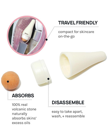 Rodillo Facial AOA Studio de Piedra Volcánica Reutilizable